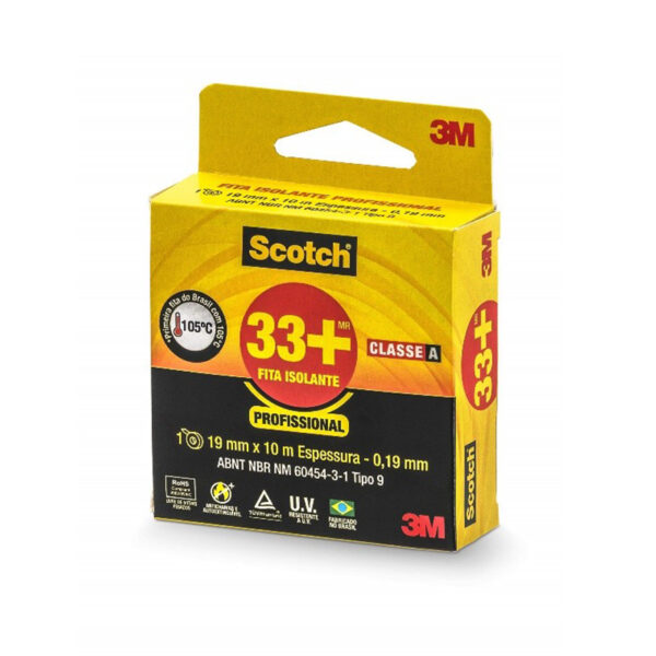 FITA ISOLANTE 33+ CAIXA PEQ SCOTCH 3M