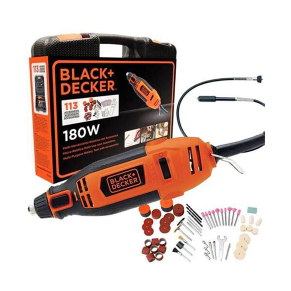 MINI RETÍFICA 180W POTENCIA BLACK+DECKER