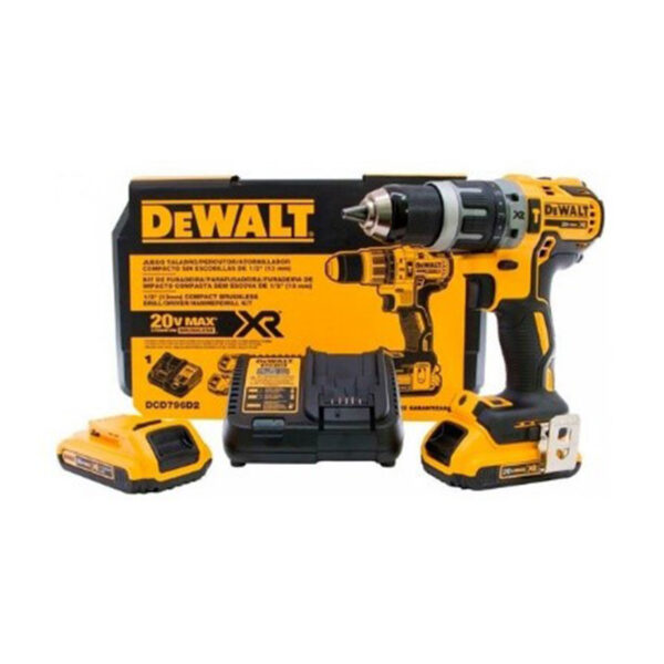 PARAFUSADEIRA 20V MAX BRUSHLESS 2 BATERIA 1/2-13 mm DEWALT