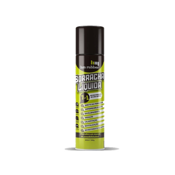 BORRACHA LIQUIDA SPRAY 400ML 240g PRETO/CINZA/BRANCO